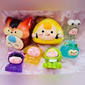 Colorful Kids Cartoon Character Plush Toy Set